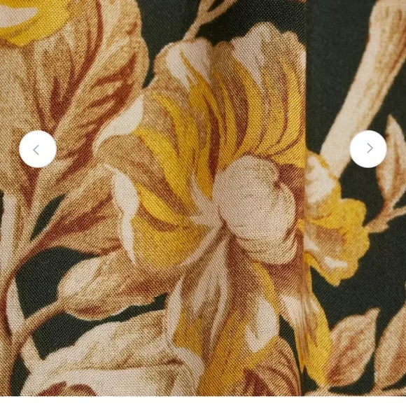 H&M Floral Stand Collar Maxi Dress Size Small fits to Large - Picture 5 of 10